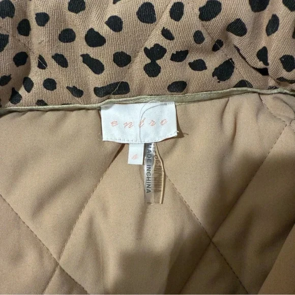 Entro Tan and Black Leopard Print Jacket- S - Picture 4 of 6